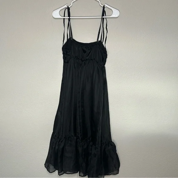 Wild Fable Black Organza Whimsigoth Dress Size M - Picture 4 of 7